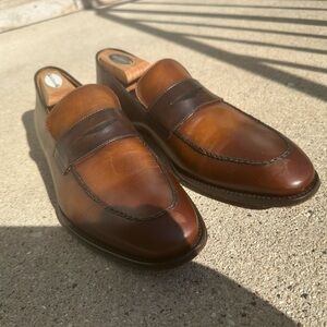 Bruno Magli Brown Leather Loafers